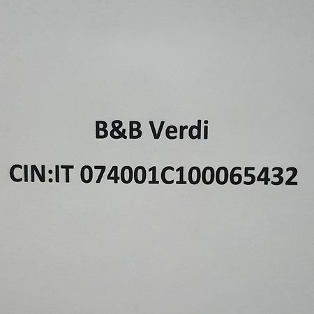 B&B Verdi Бриндізі Екстер'єр фото